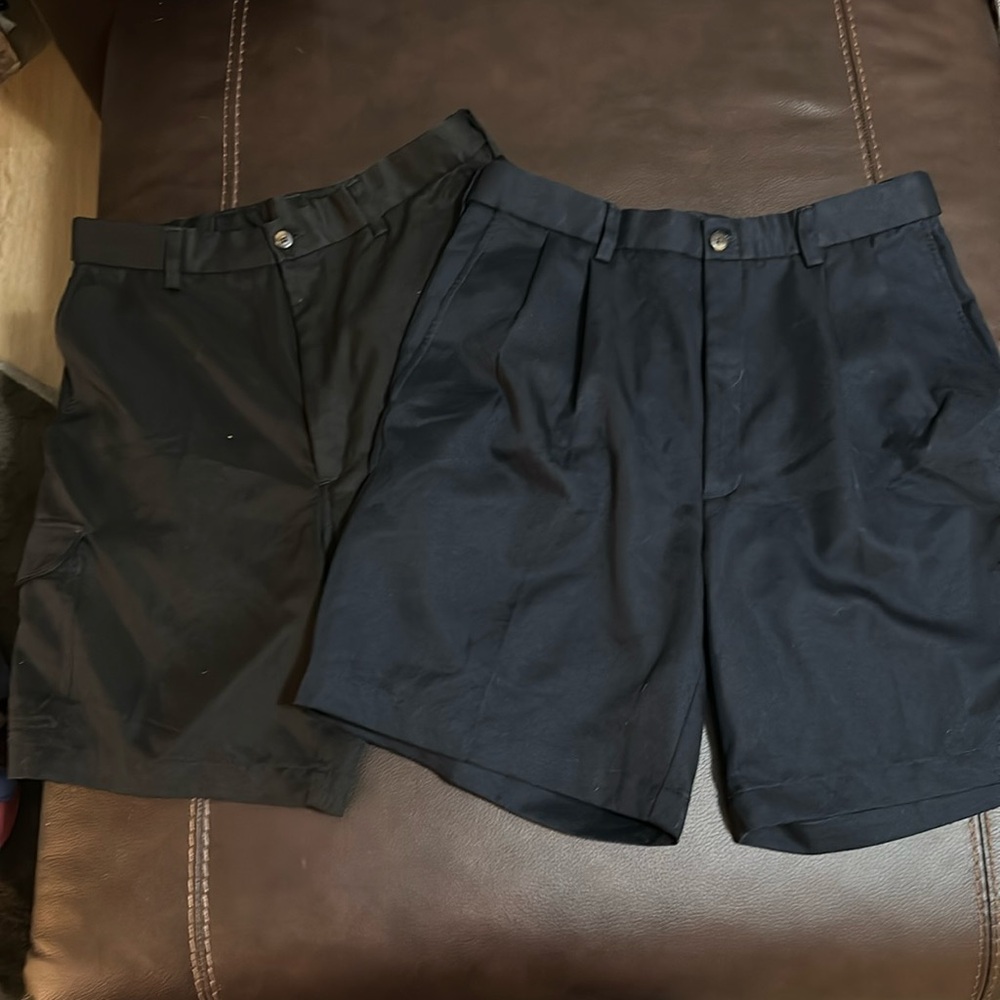 2 pairs mens dress shorts- size 32